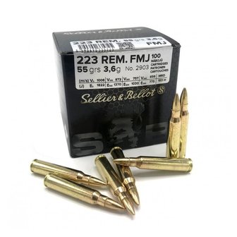 Sellier &amp; Bellot .223 Rem 55Gr FMJ