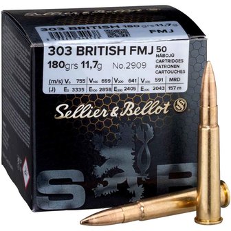 Sellier &amp; Bellot .303 Brit 180Gr FMJ