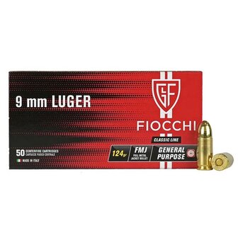 Fiocchi 9x19 FMJ 124 Gr
