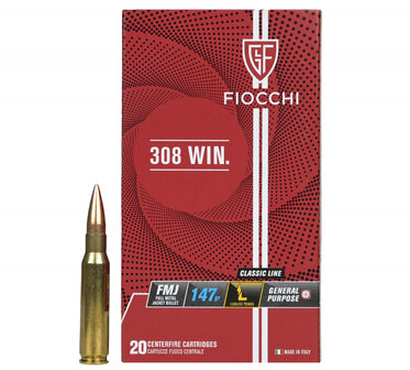 Fiocchi .308 Win 147gr FMJ