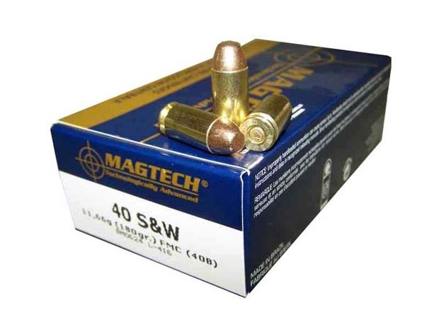 Magtech .40S&W FMC Flat 180 Gr